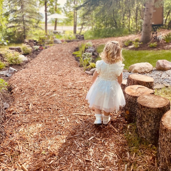 White Flower Girl Dress Trish Scully // 3T - Picture 7 of 8